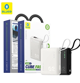 پاور بانک بلو Blueo CUBE Fast Charging Power Bank 20000mAh With Built-in Cable